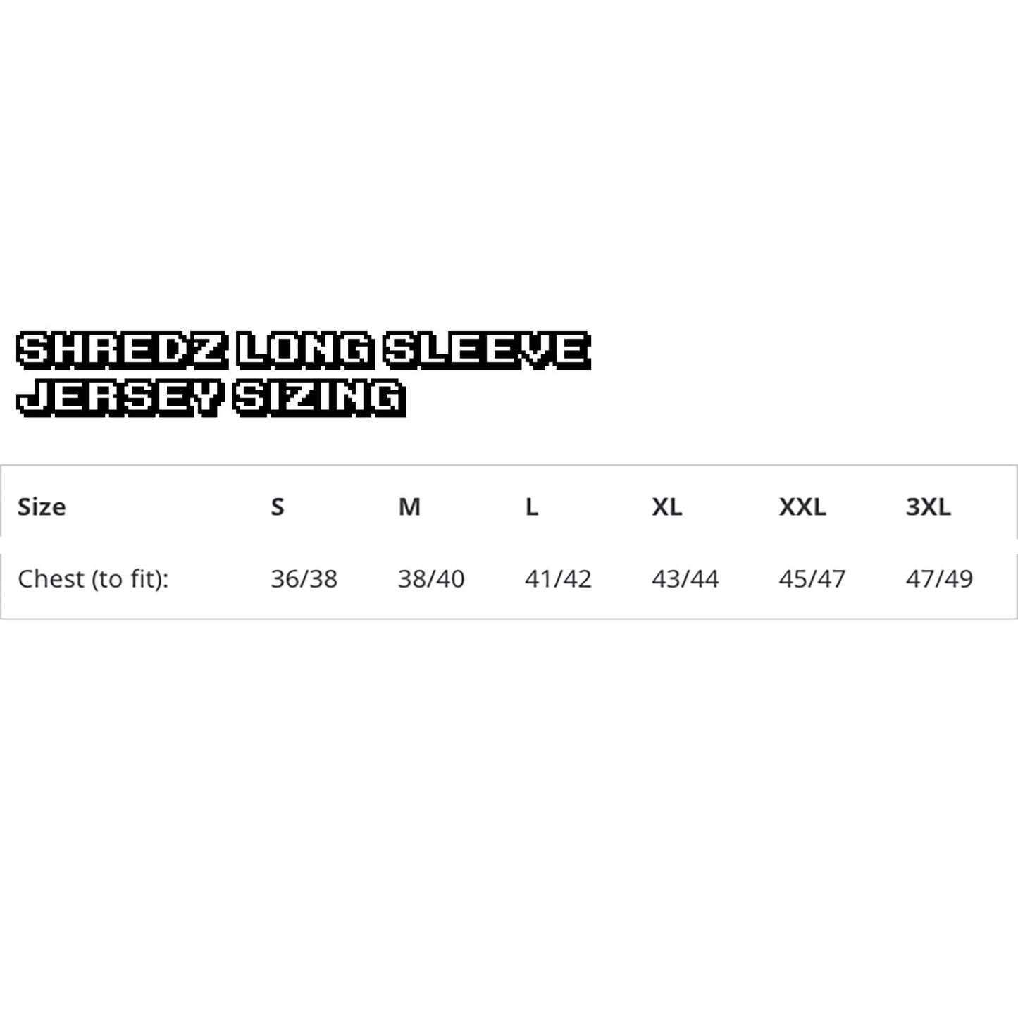 Shredz Race White Long Sleeve MTB Jersey