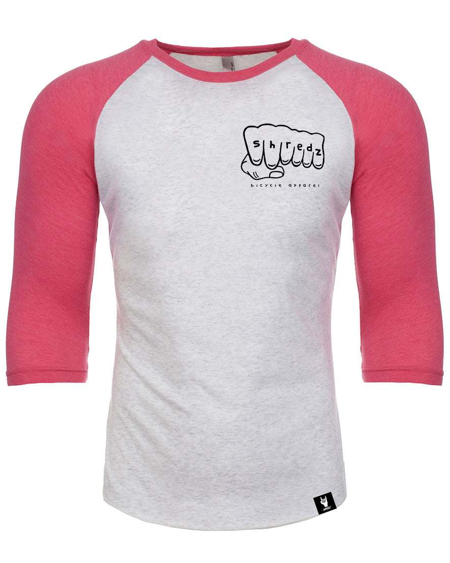 Shredz Fist Bump 3/4 Sleeve Raglan Tee