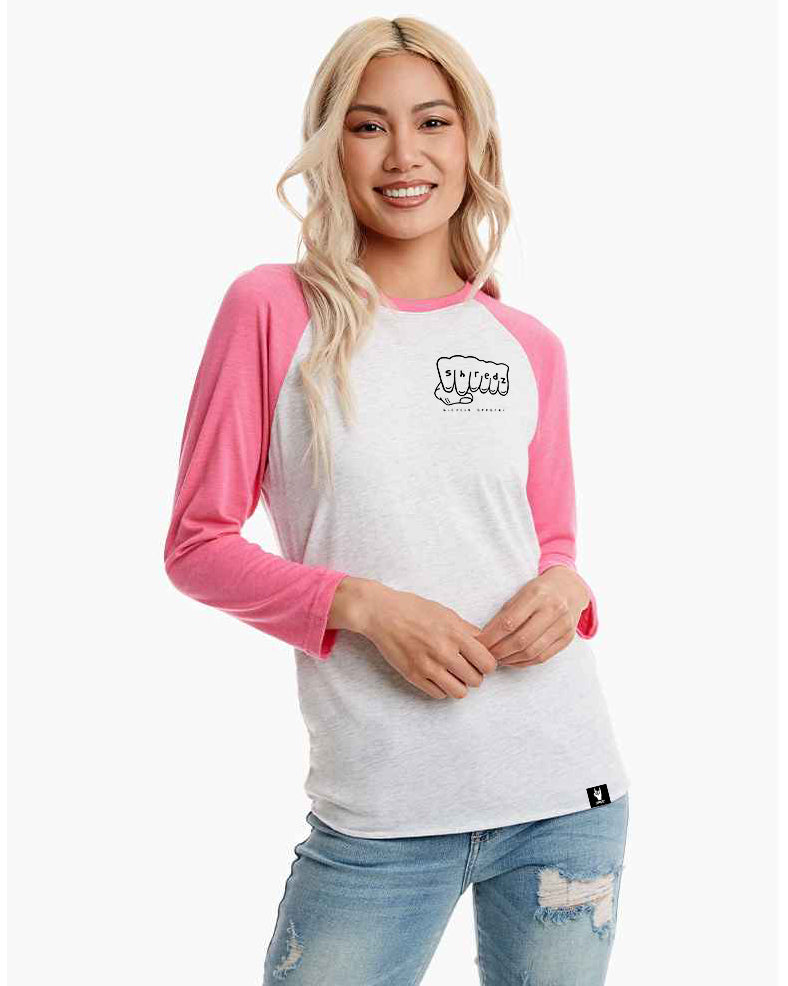 Shredz Fist Bump 3/4 Sleeve Raglan Tee