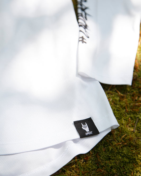 Shredz White Rock Hand Long Sleeve MTB Jersey