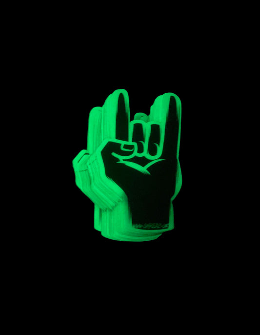 Shredz Glow in the Dark Rock Hand logo sticker 🤘🏻🤘🏻🤘🏻