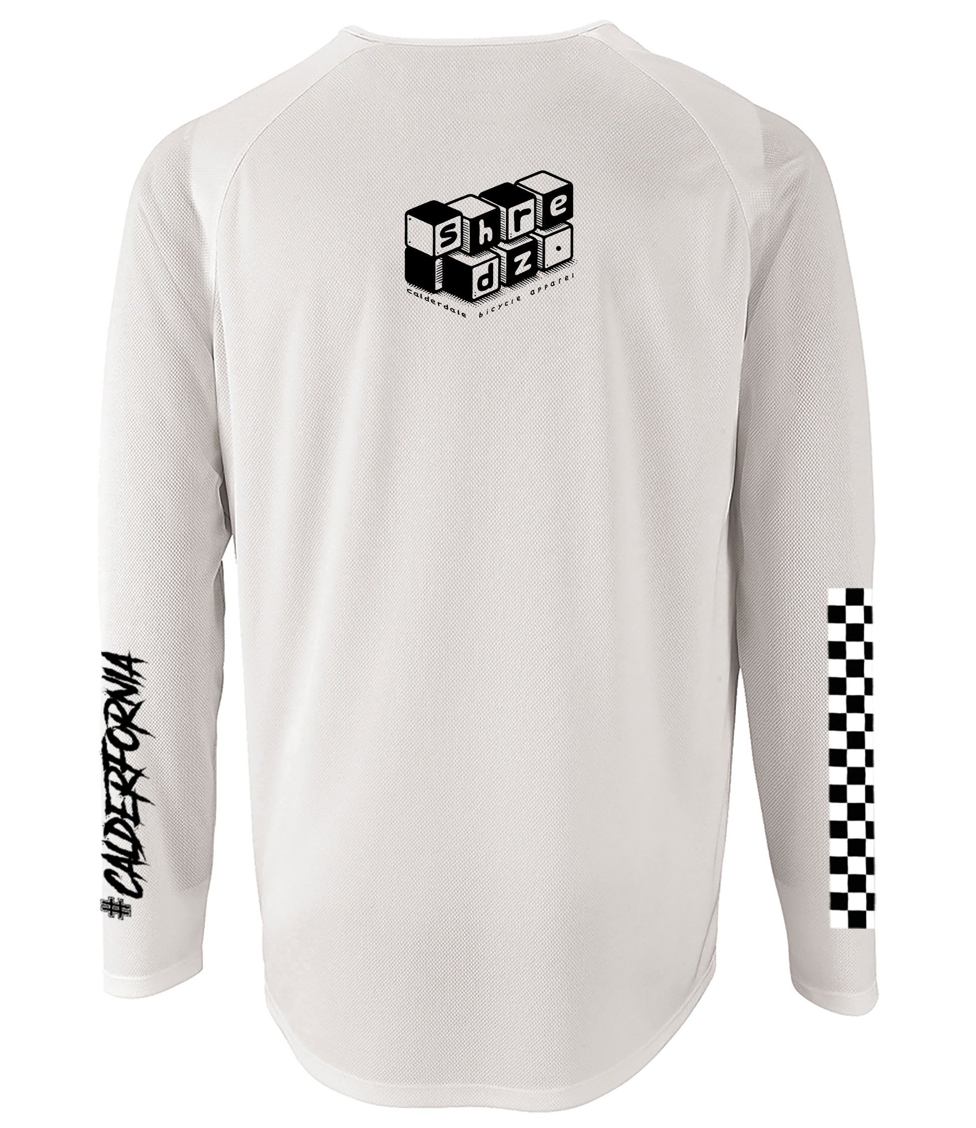 Shredz Race White Long Sleeve MTB Jersey - Main Image